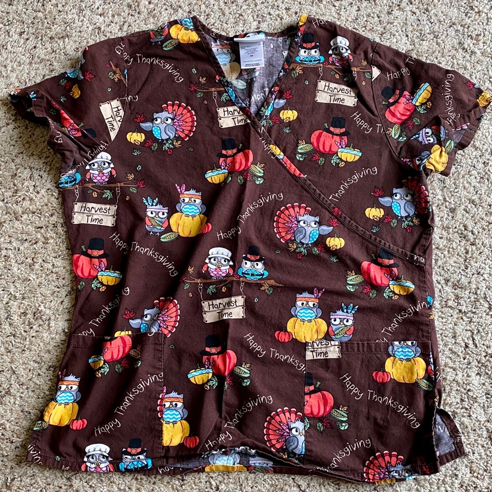 SB Thanksgiving Scrub Top